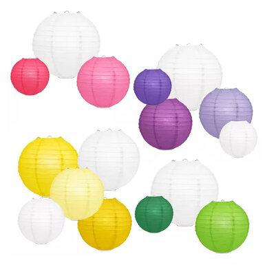 Bunte Lampion Sets