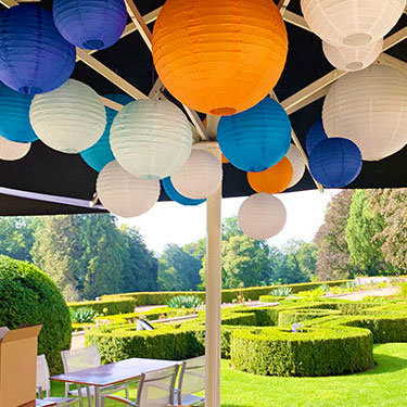 Lampionnen Rhederoord | Parasoldecoratie