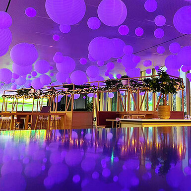 Betriebsfest Asics - 400 beleuchtete Laternen