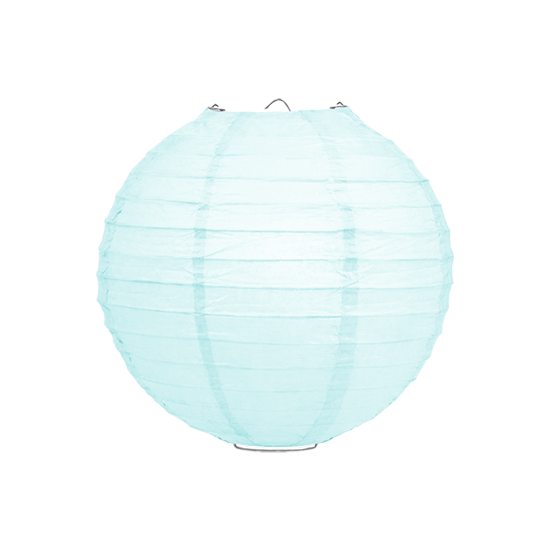 Lampion kristalblauw 25cm