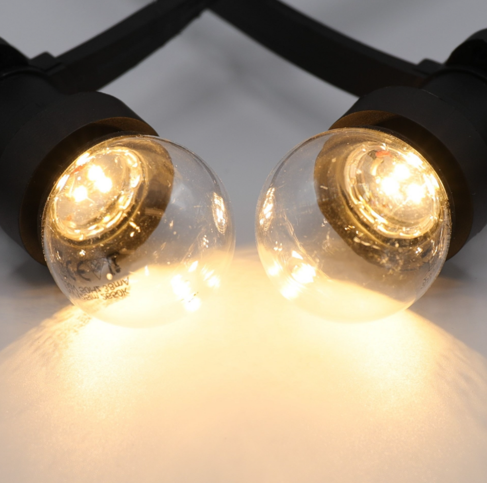 Warm witte lampen, LEDs in bodem, dimbaar, &Oslash;45 - 2 watt