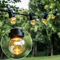 Warm witte lampen, LEDs in bodem, dimbaar, &Oslash;45 - 2 watt