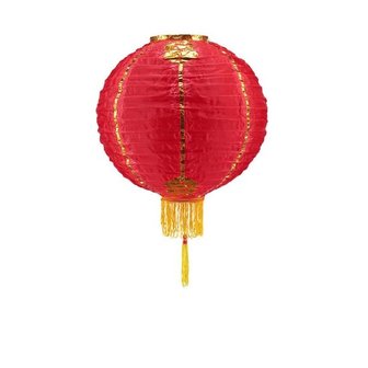 Traditioneller chinesischer Lampion 30cm - Nylon rot