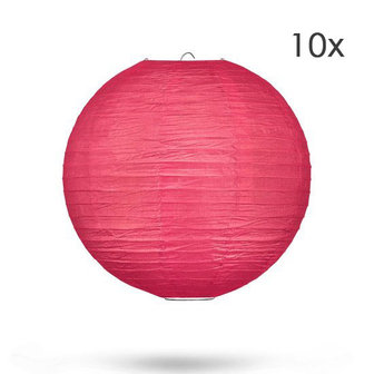 Lampionpakket - Paars &amp; Fuchsia - 20-delig - incl. LED string 02