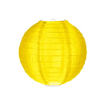 Nylon lampion geel 25cm