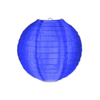 Nylon lampion donkerblauw 25cm