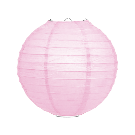 Lampionpakket - Papier - Pink & Silver - 40-delig