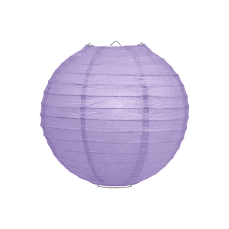 50 x Lampion 25cm - Lavendel rijstpapier 