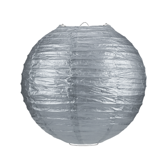Lampion zilver 35cm