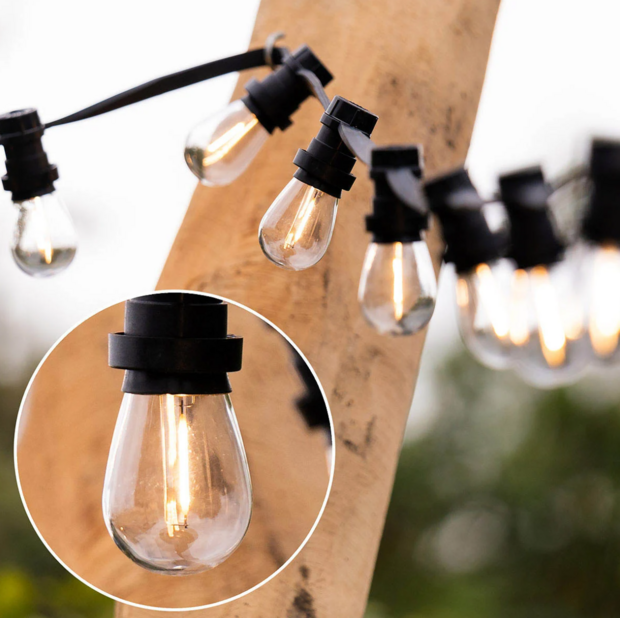 Warm witte dimbare filament lampen - 1 watt