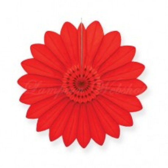 Papierf&auml;cher Rot 40cm