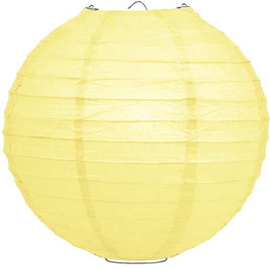 Lampion lichtgeel 80cm