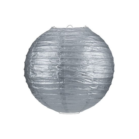 Lampion zilver 25cm