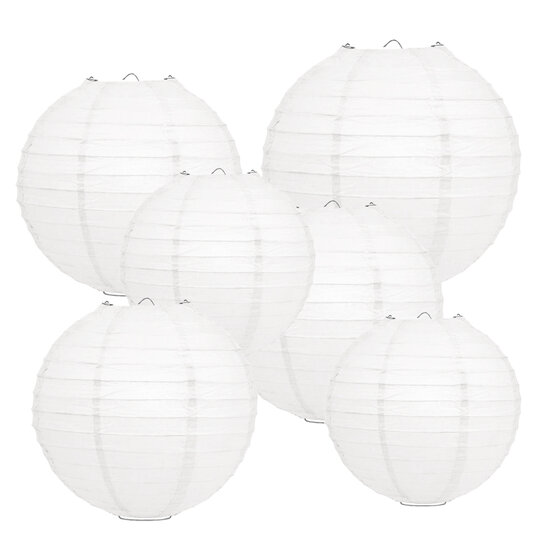 Lampionpakket - Basic White - 40-delig