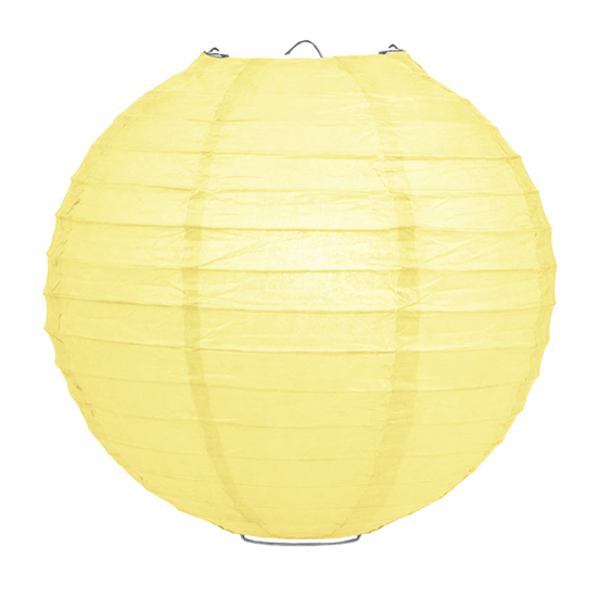 Lampion lichtgeel 35 cm