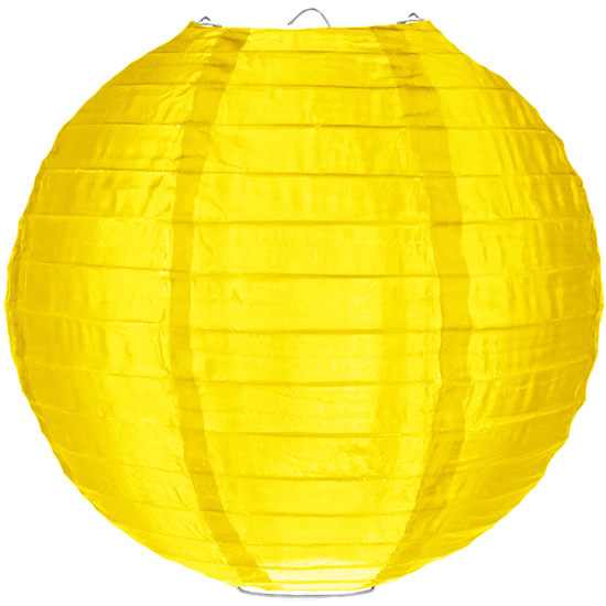 Nylon lampion geel 80cm