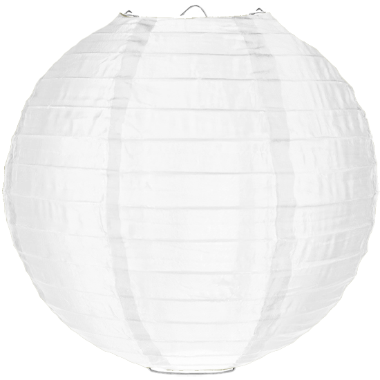 Nylon lampion wit 80cm