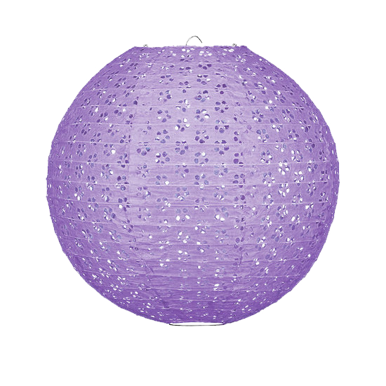 Lampion kant lila 35cm