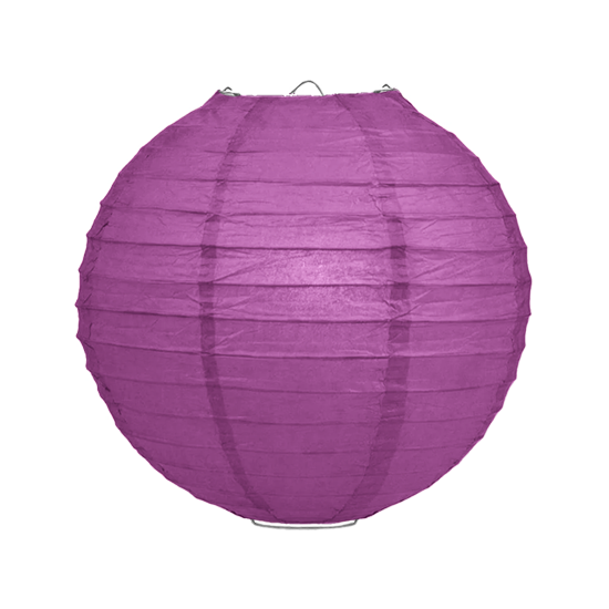 Lampionpakket - Papier - Paars - 10-delig
