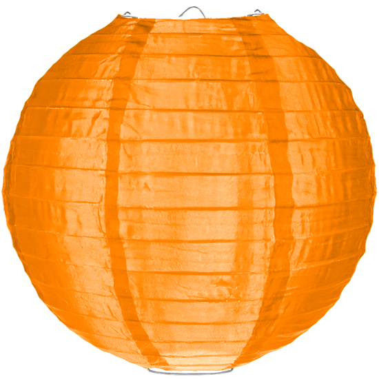 Nylon lampion oranje 80cm