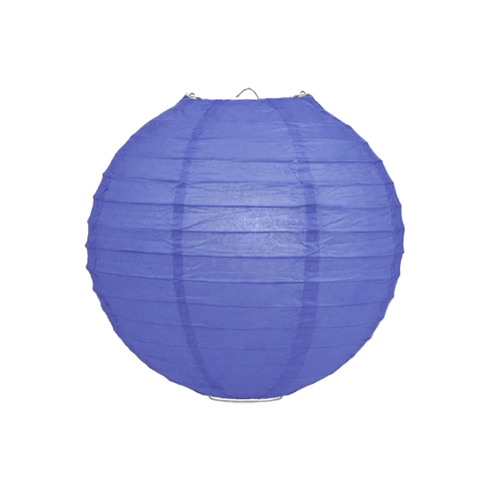 50 x Lampion 25cm - Bosbes rijstpapier 