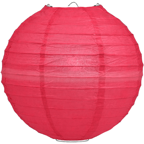 Lampion donker roze 75cm