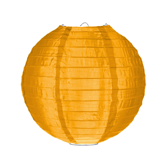 Nylon lampion okergeel 35cm