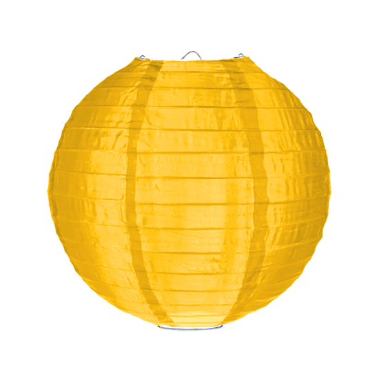 Nylon lampion maisgeel 35cm