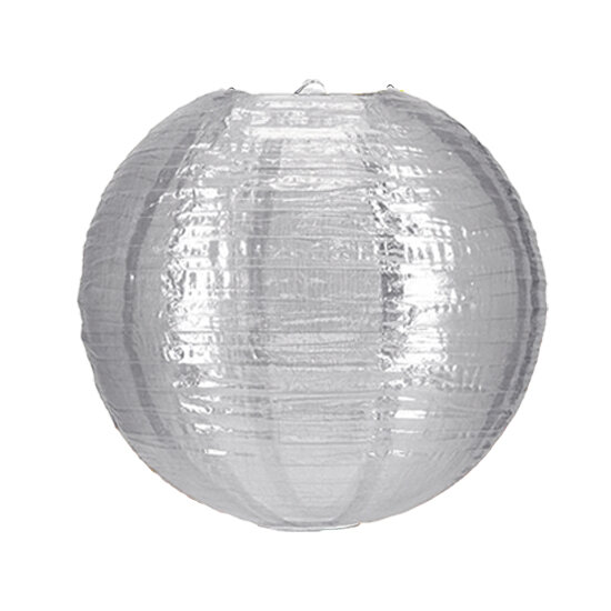 Nylon lampion zilver 35cm