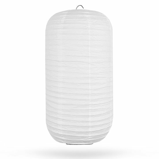 Lampion cilinder wit 35 x 65cm