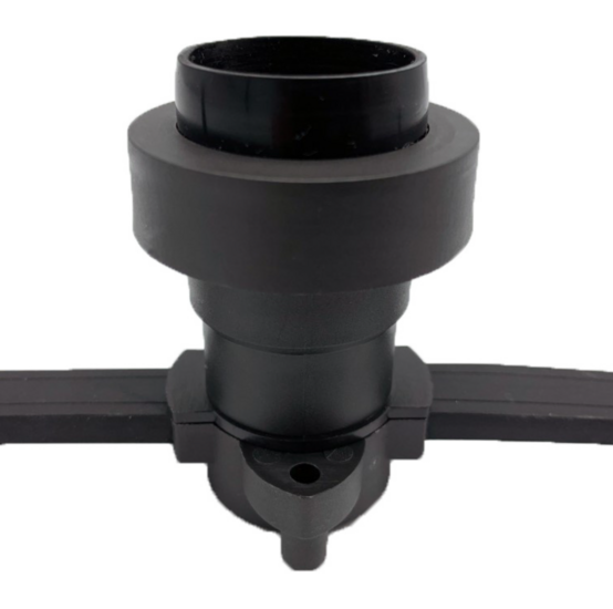 Losse E27 fitting incl. afdichtring - zwart