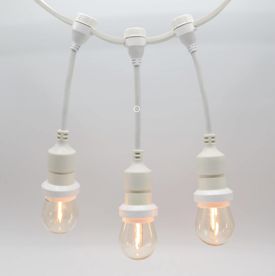 Hangende fitting (wit) - zelfmontage (excl. lamp)