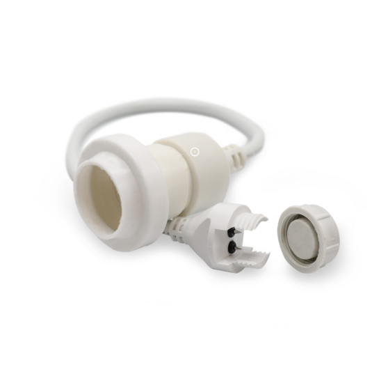 Hangende fitting (wit) - zelfmontage (excl. lamp)