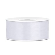 Satinband Wei&szlig; 25mm / 25 m