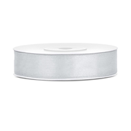 Satinband Silber 12mm / 25 m