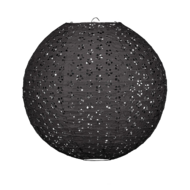 Lampion kant zwart 35cm