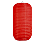 Lampion cilinder rood 25 x 45cm
