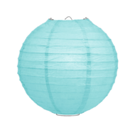 Lampion licht blauw 35cm