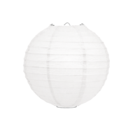 Lampion wit rijstpapier - 25cm - karton 50 stuks