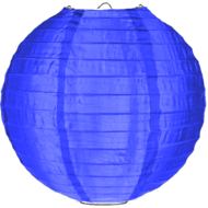 Nylon lampion donkerblauw 80cm