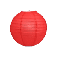 50 x Lampion 25cm - rood rijstpapier 