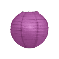 50 x Lampion 25cm - Lila rijstpapier 