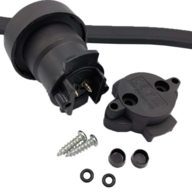 Losse E27 fitting incl. afdichtring - zwart