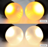 Warm witte LED lampen met standaard matte kap, &Oslash;45