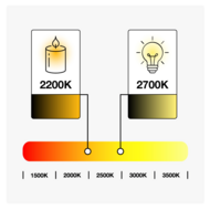 Warm witte lampen met melkwitte kap, dimbaar, &Oslash;45 - 2 watt (2650K)