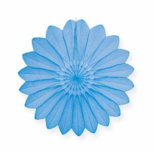 Papierfächer Hellblau 40cm