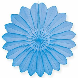 Papierfächer Hellblau 67cm