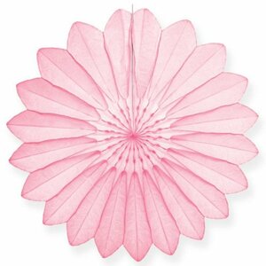 Papierfächer Hellrosa 67cm
