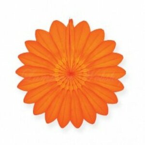 Papierfächer Orange 40cm