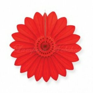 Papierfächer Rot 40cm